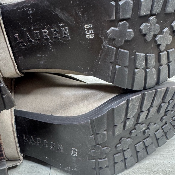 Lauren Ralph Lauren Delsa Knee-High Stacked Heel Boots Womens Size 6.5 - Picture 11 of 13